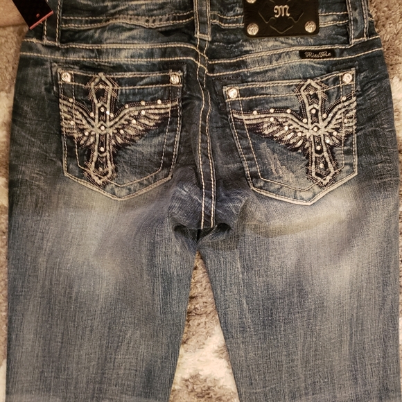 ●SOLD ON MERC● Miss Me Jeans boot cut- 34 inseam - Picture 6 of 14